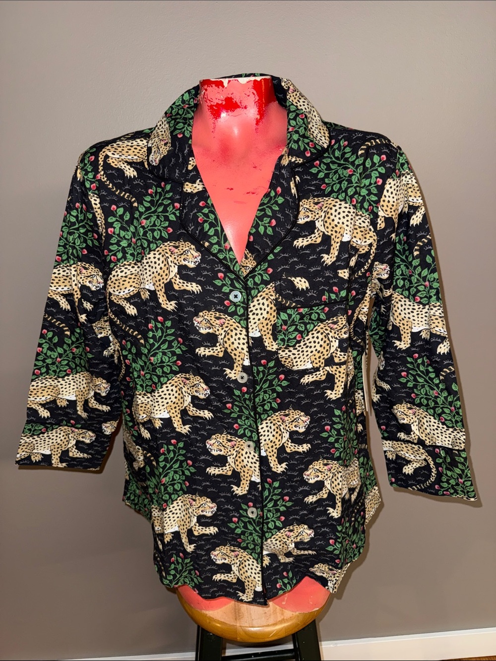 NWT Print Fresh pajama top shirt blouse